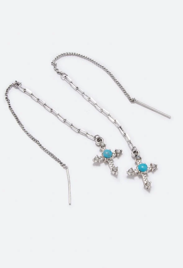 Robin Cross Strand Earrings - Image 3