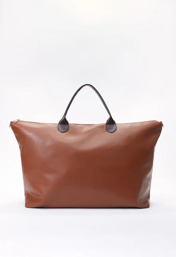Rolled Handle Zippered Weekender - Image 4