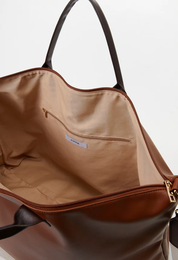 Rolled Handle Zippered Weekender - Image 6