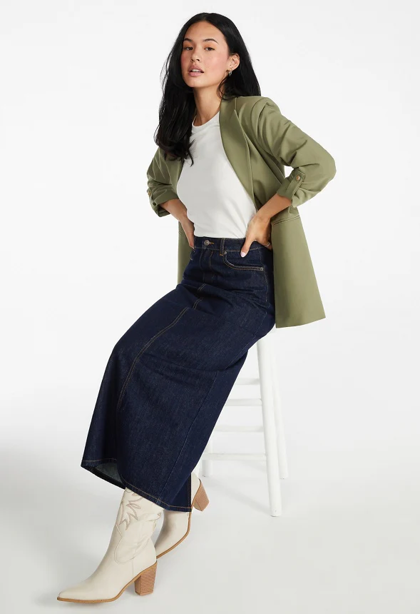 Rolled Sleeve Blazer - Image 4