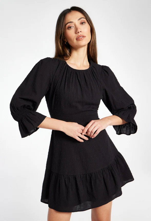 Romantic Sleeve Mini Dress - Image 4