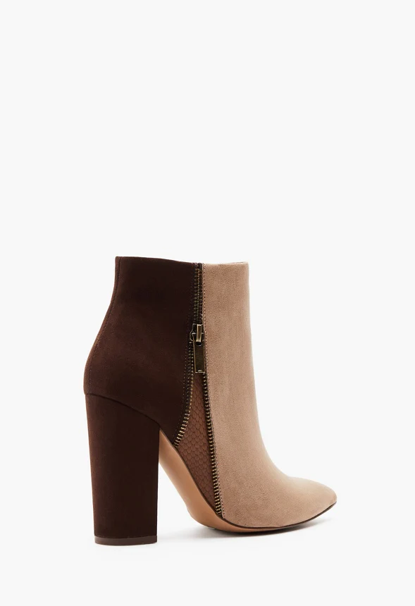 Rosamund Patchwork Block Heeled Bootie - Image 3