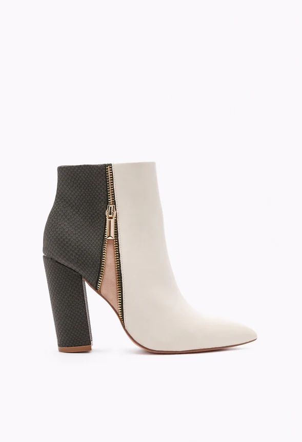 Rosamund Patchwork Block Heeled Bootie - Image 2
