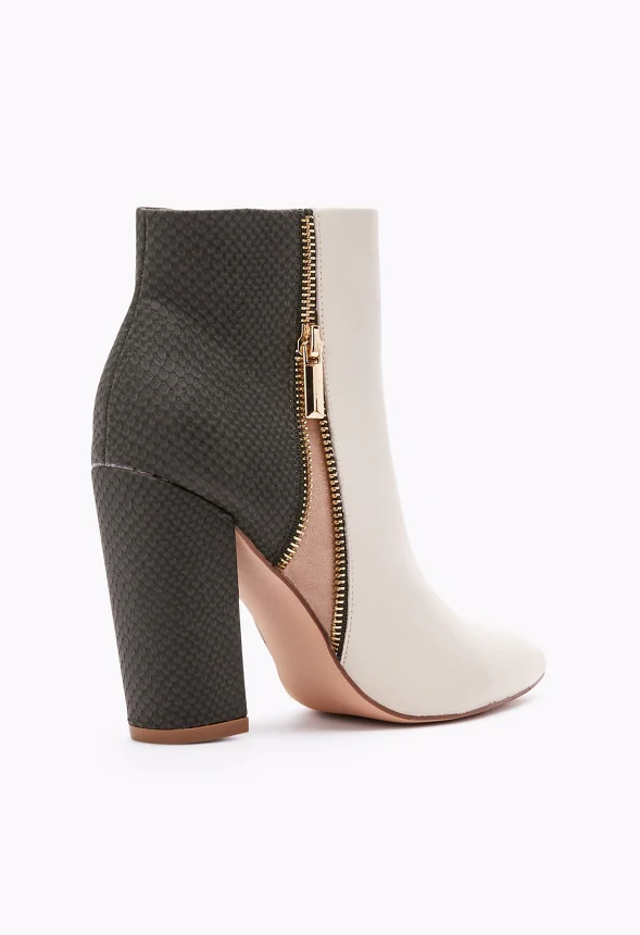 Rosamund Patchwork Block Heeled Bootie - Image 3