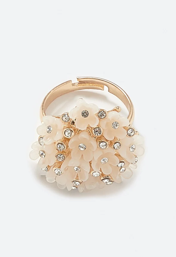 Rosi Cluster Floral Statement Ring - Image 2
