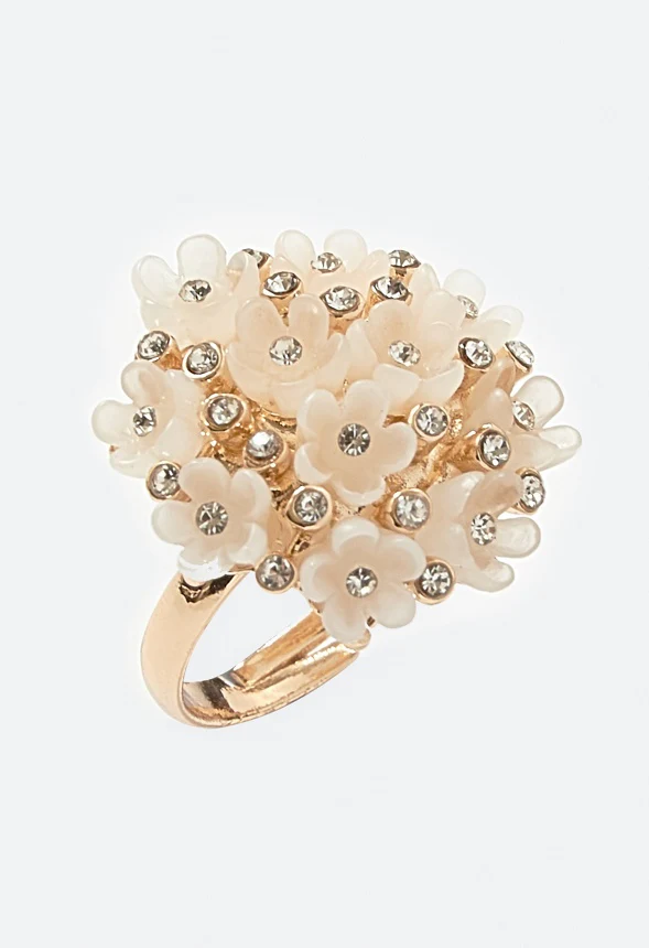 Rosi Cluster Floral Statement Ring - Image 3