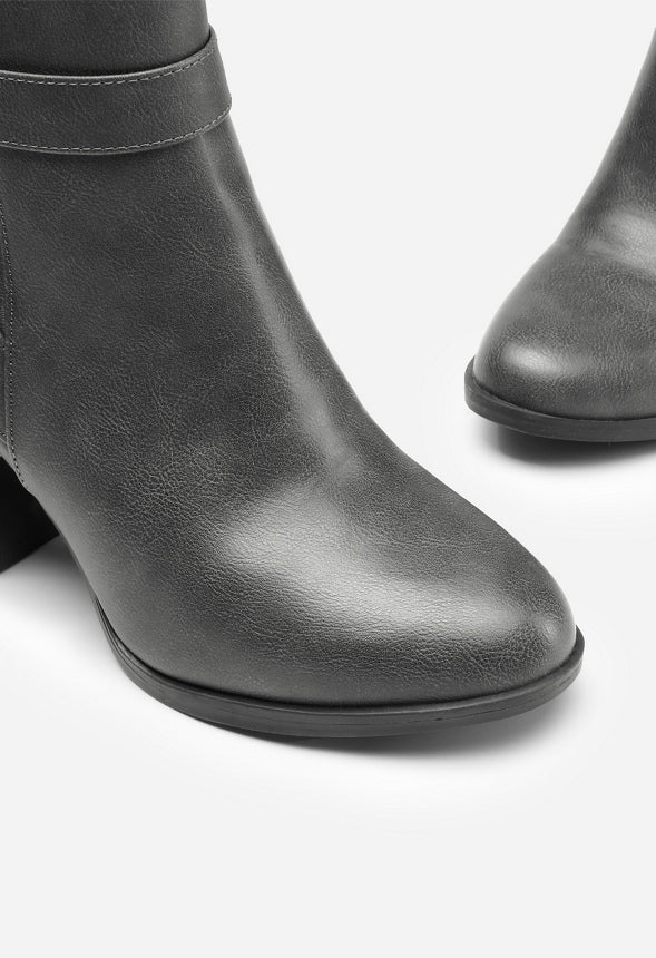 Round-Toe Buckle Ankle Bootie - Image 6