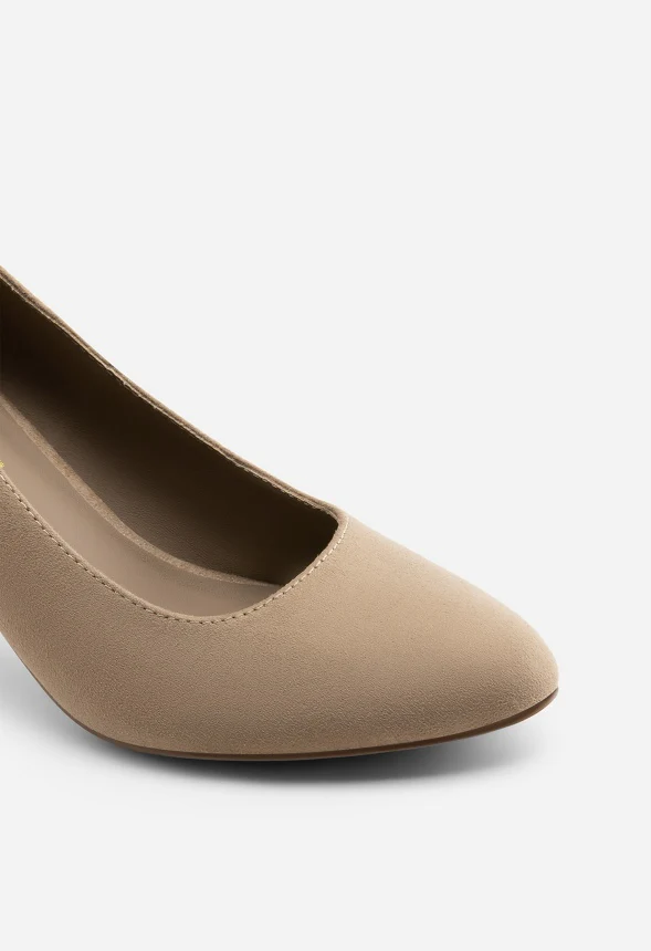 Round-Toe Chunky Heel Pumps - Image 5