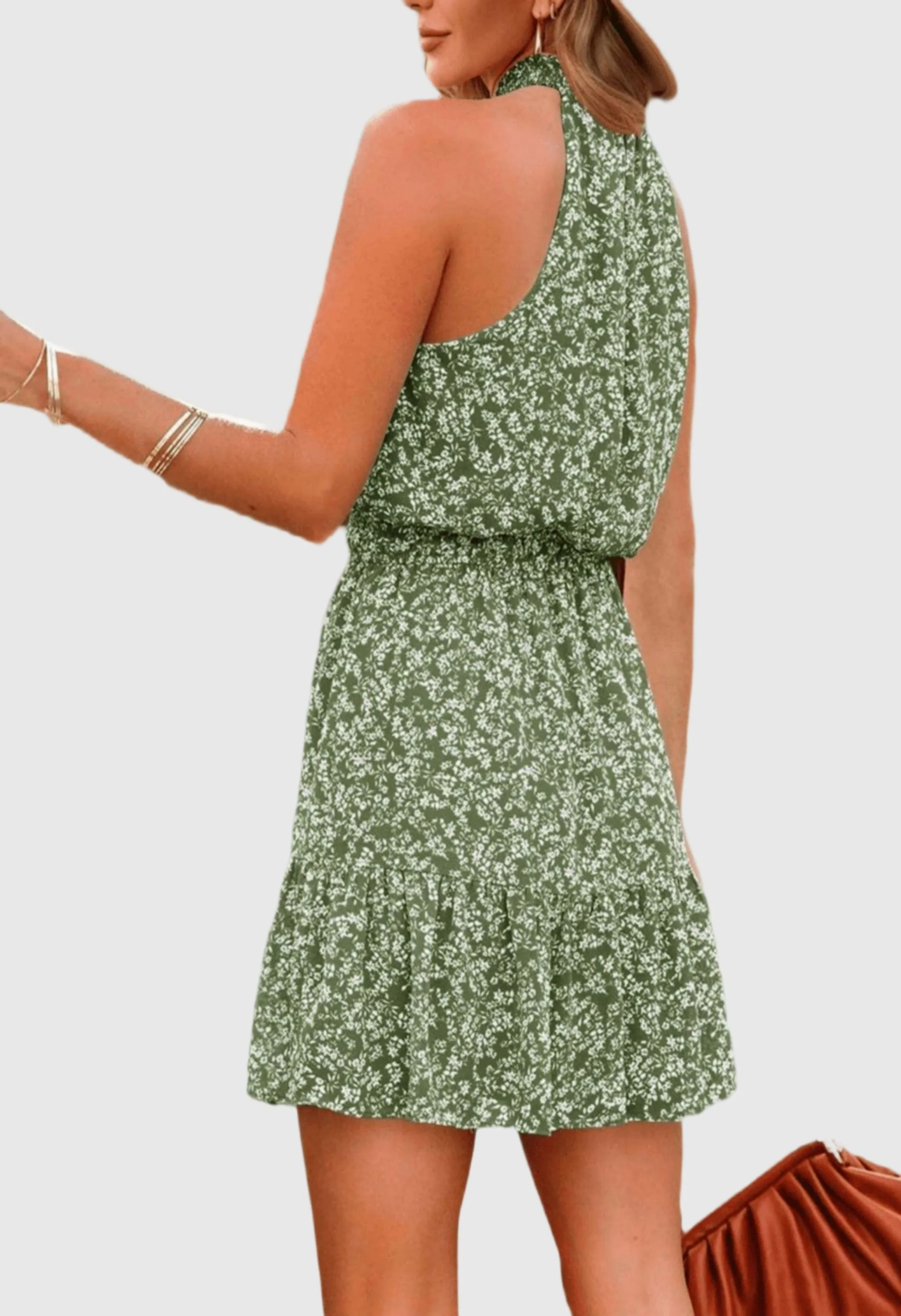 Women Summer Flowy Ruffle Dress - Image 3