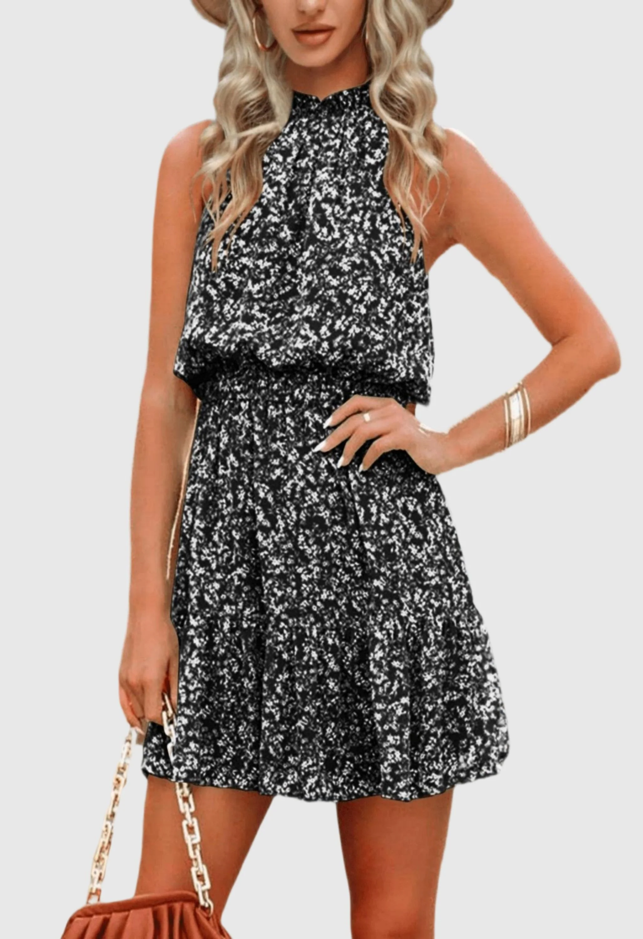 Women Summer Flowy Ruffle Dress - Image 2