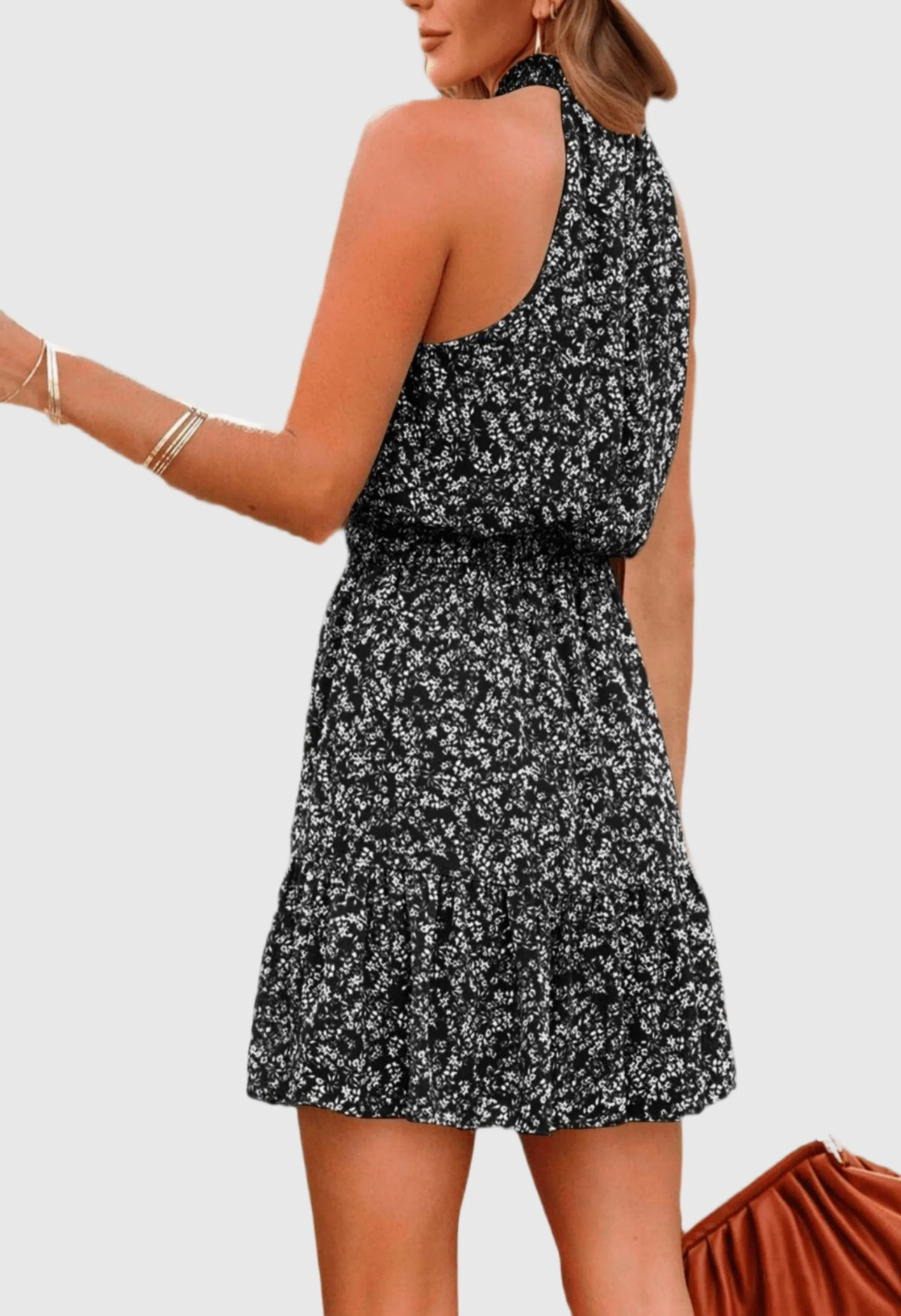 Women Summer Flowy Ruffle Dress - Image 3