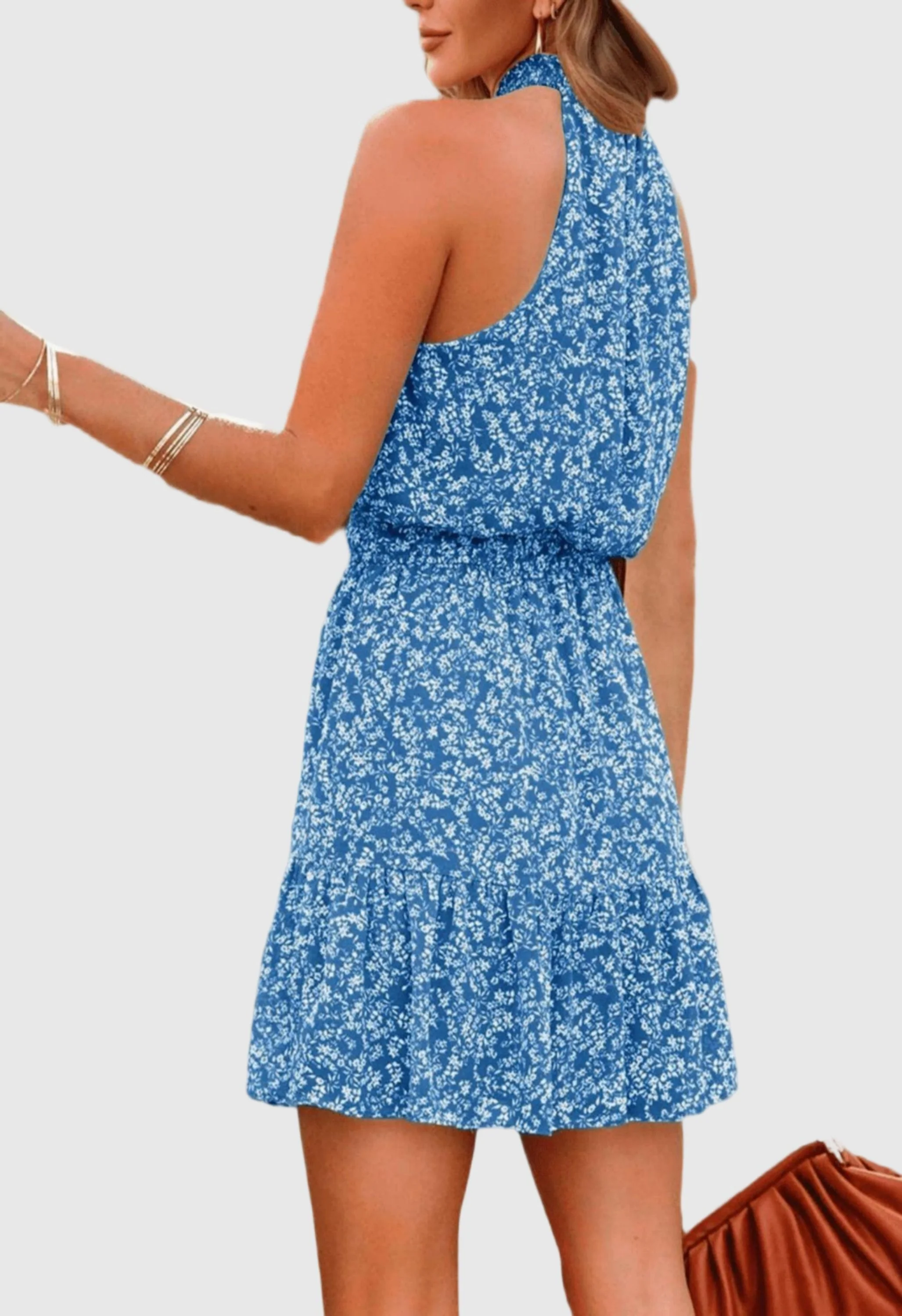 Women Summer Flowy Ruffle Dress - Image 2