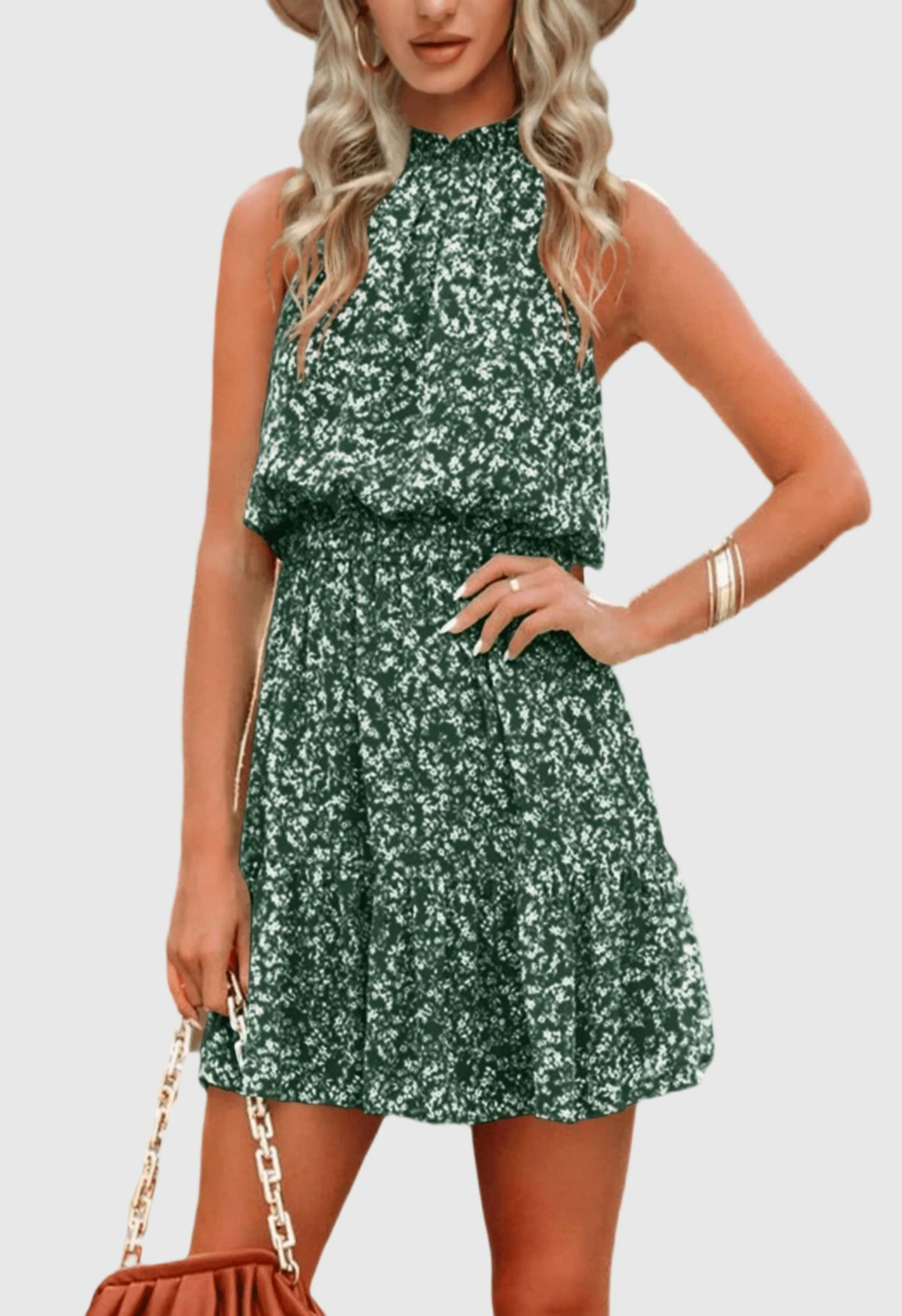 Women Summer Flowy Ruffle Dress - Image 3