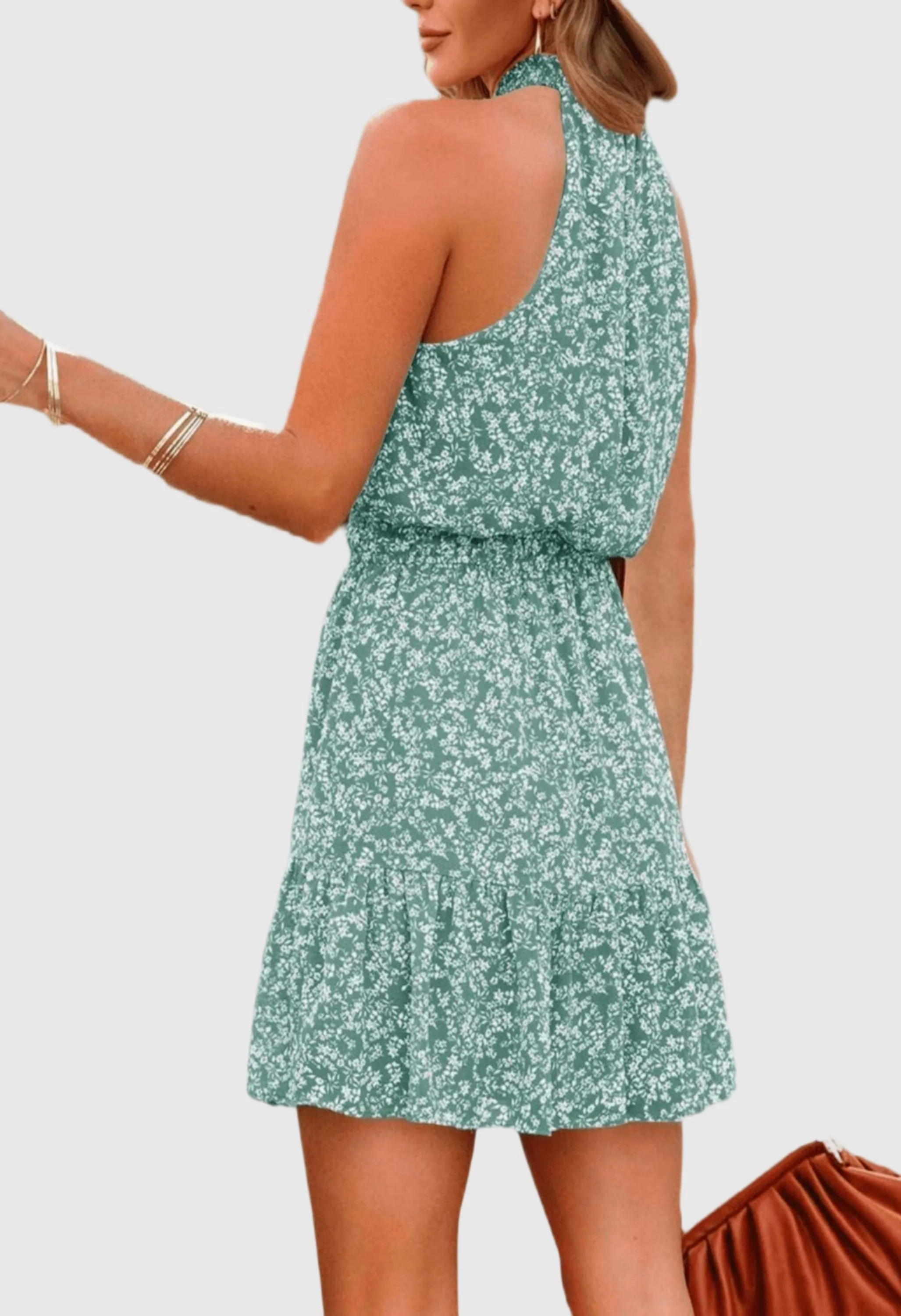 Women Summer Flowy Ruffle Dress - Image 3