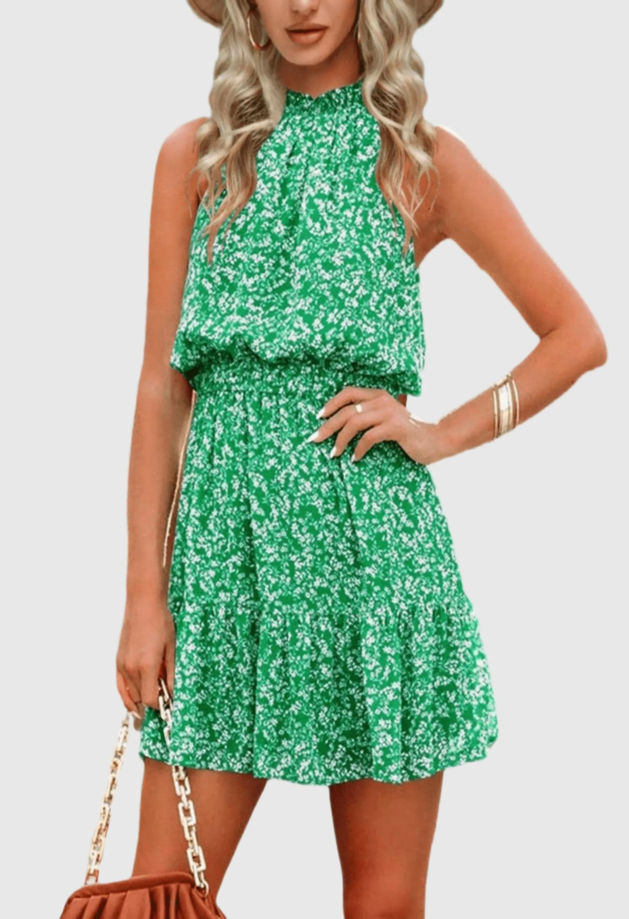 Women Summer Flowy Ruffle Dress - Image 3