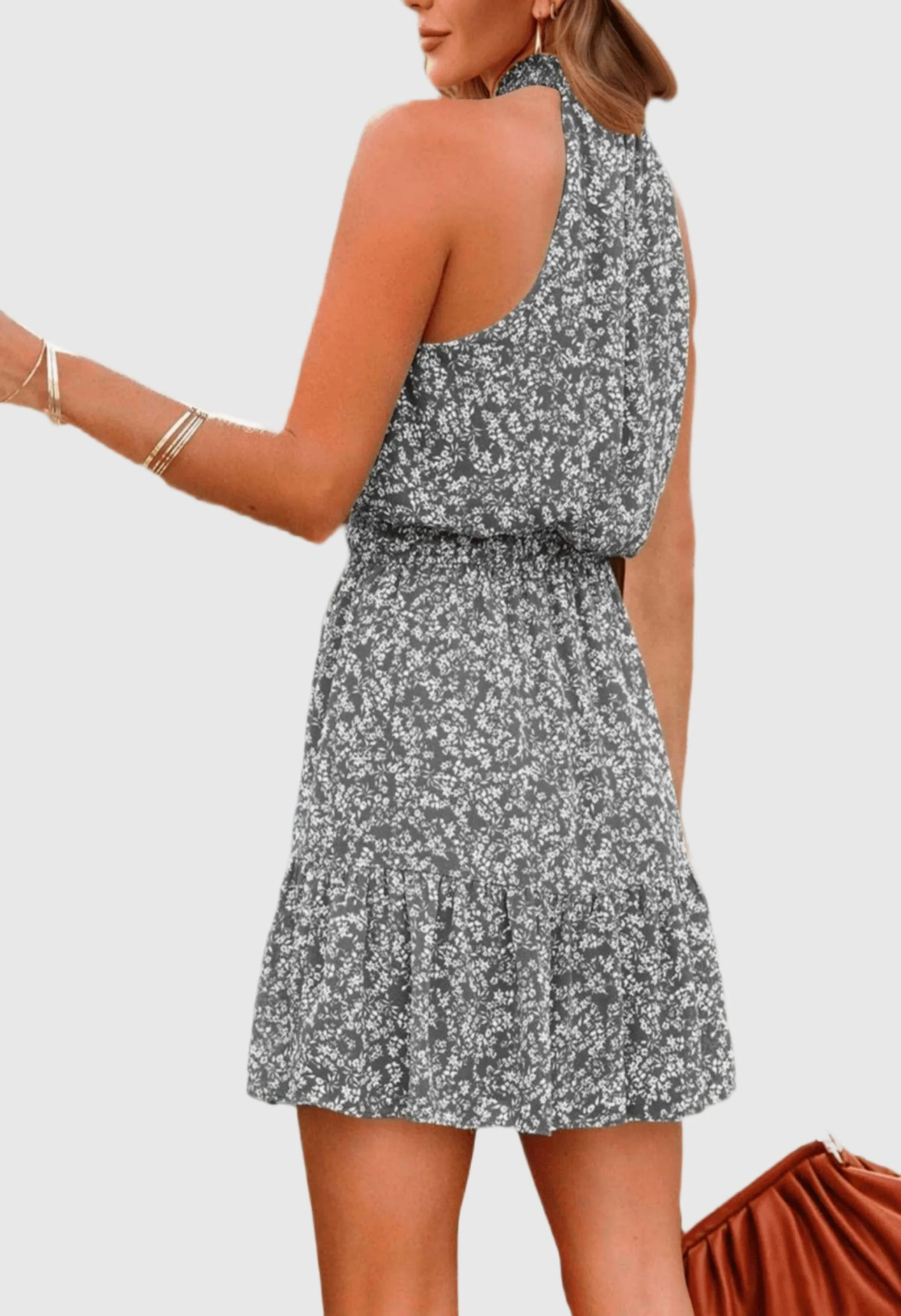 Women Summer Flowy Ruffle Dress - Image 3