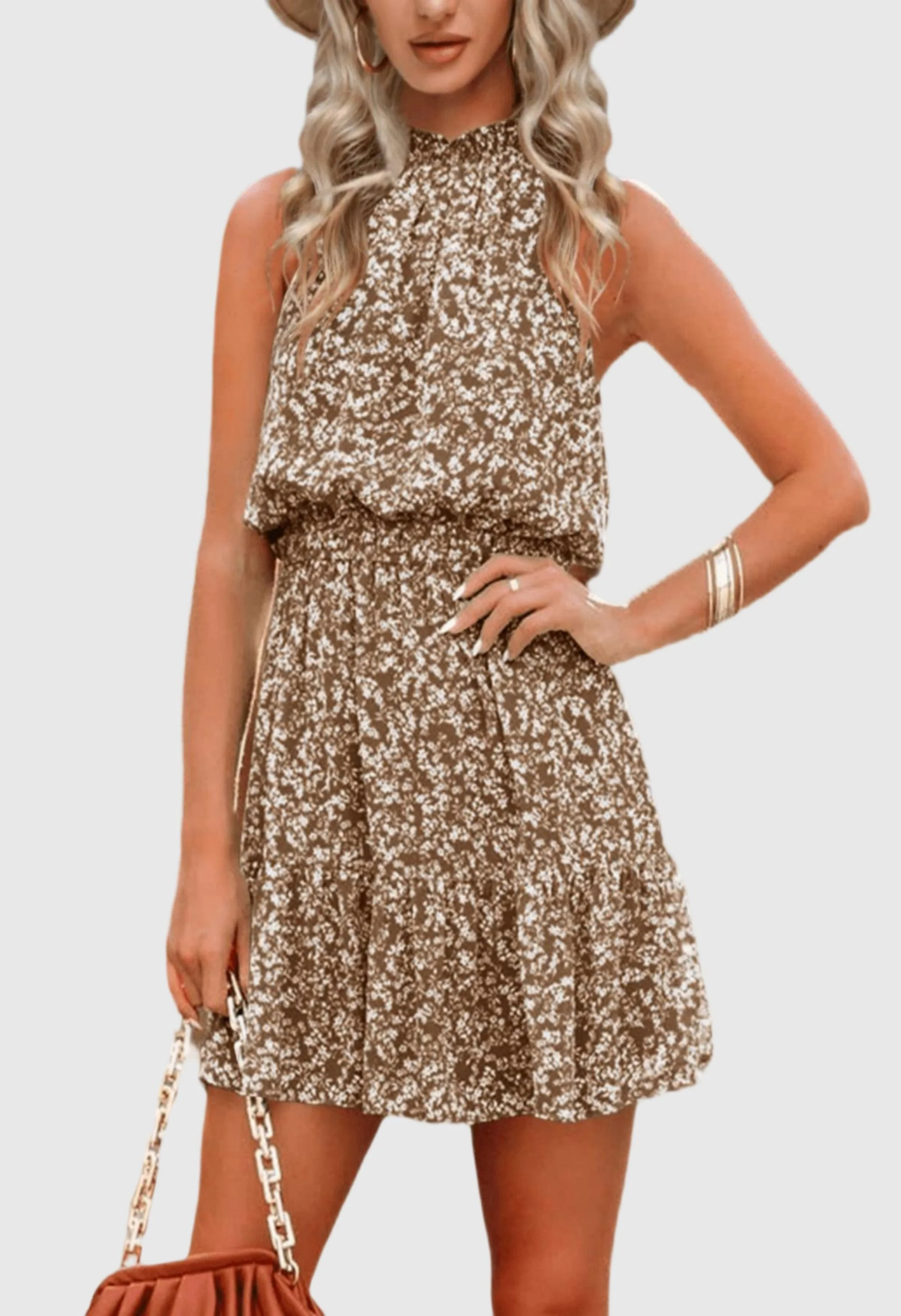 Women Summer Flowy Ruffle Dress - Image 2