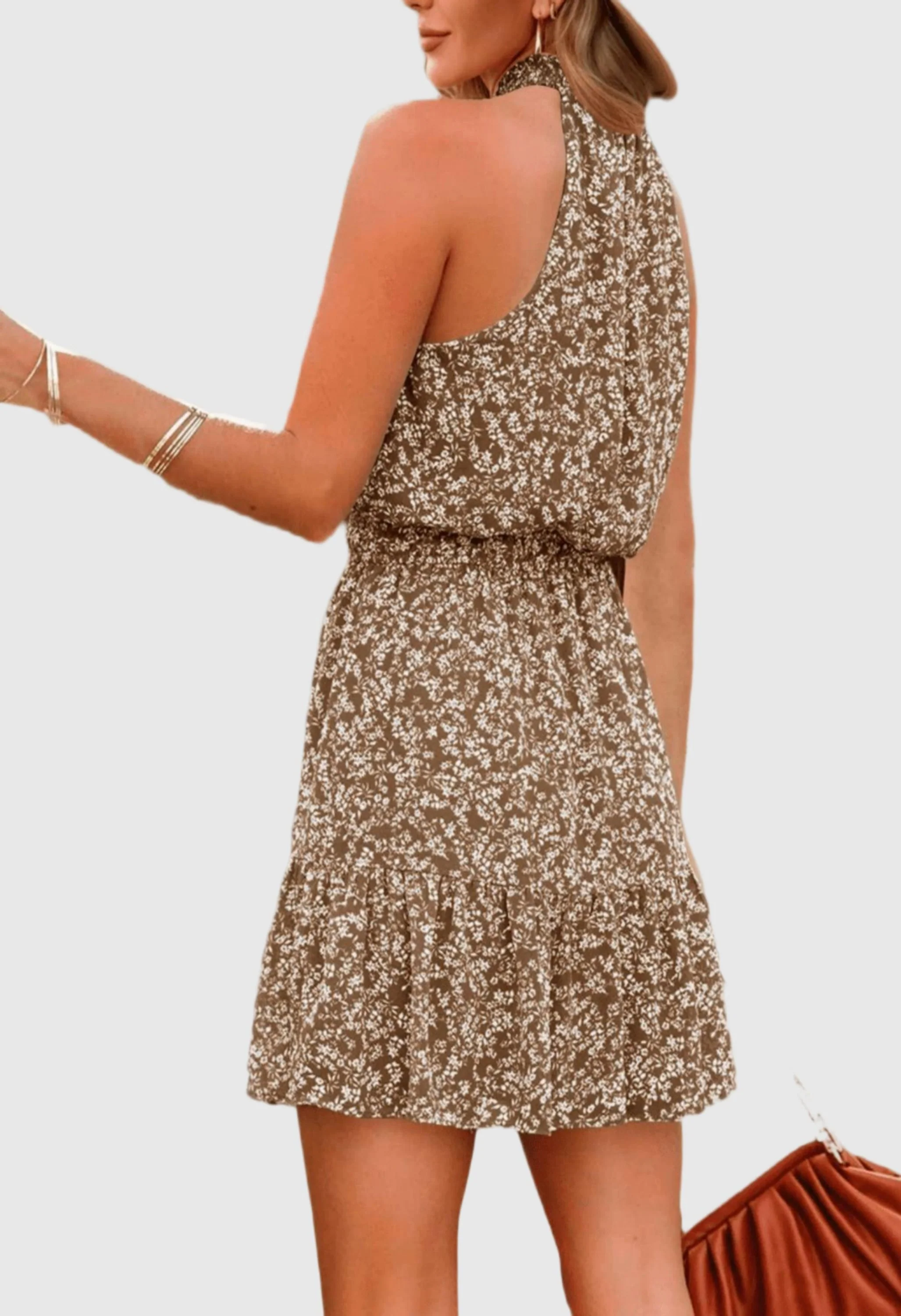 Women Summer Flowy Ruffle Dress - Image 3
