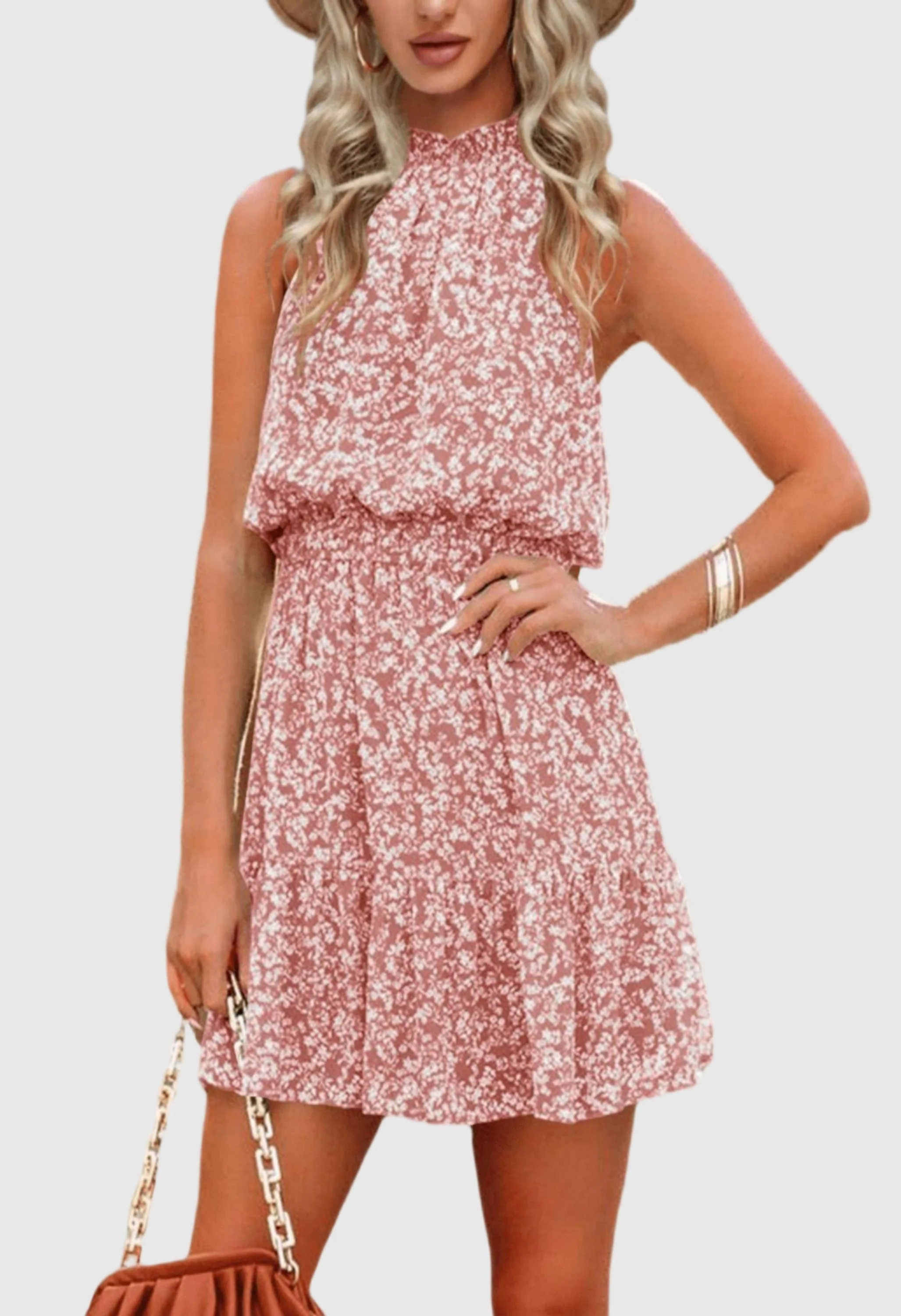 Women Summer Flowy Ruffle Dress - Image 2
