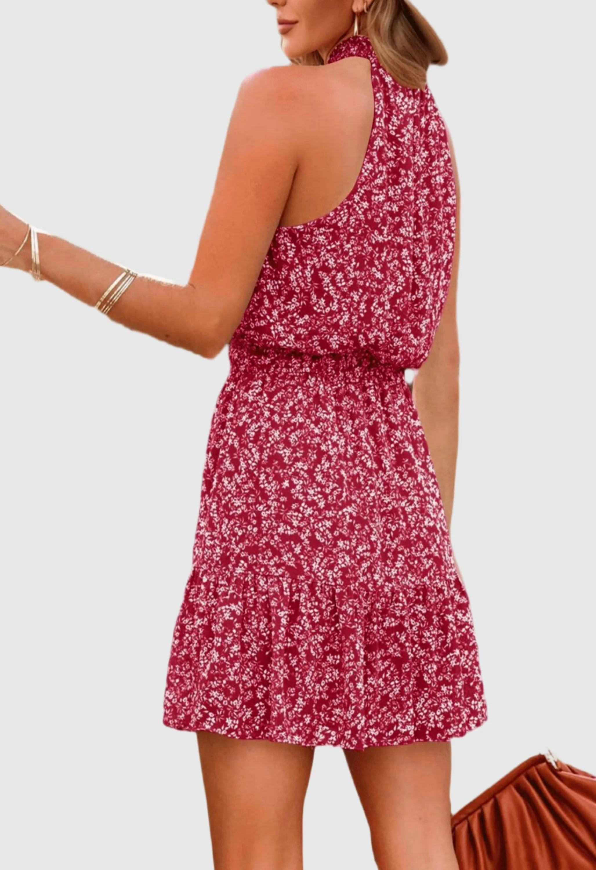 Women Summer Flowy Ruffle Dress - Image 3