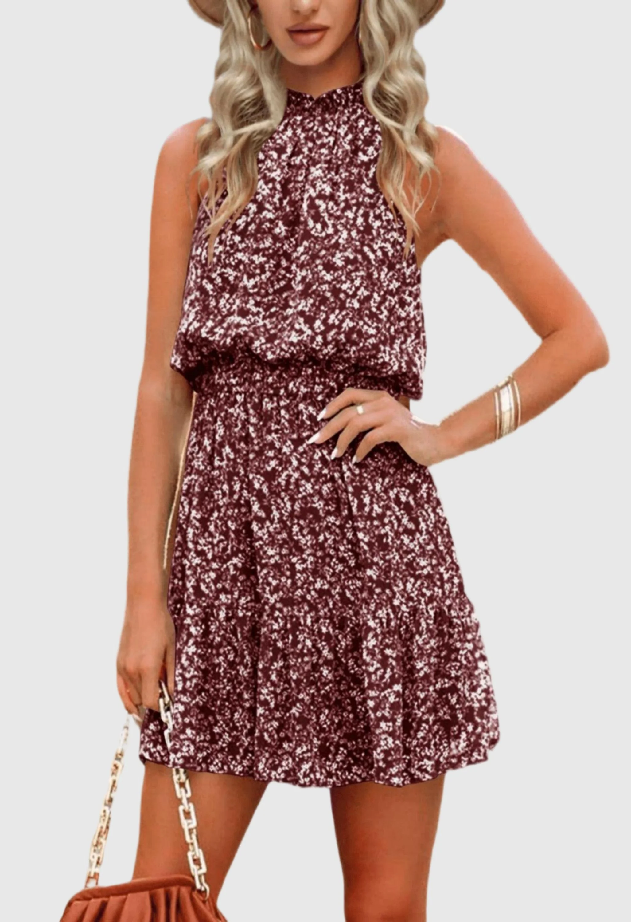 Women Summer Flowy Ruffle Dress - Image 2