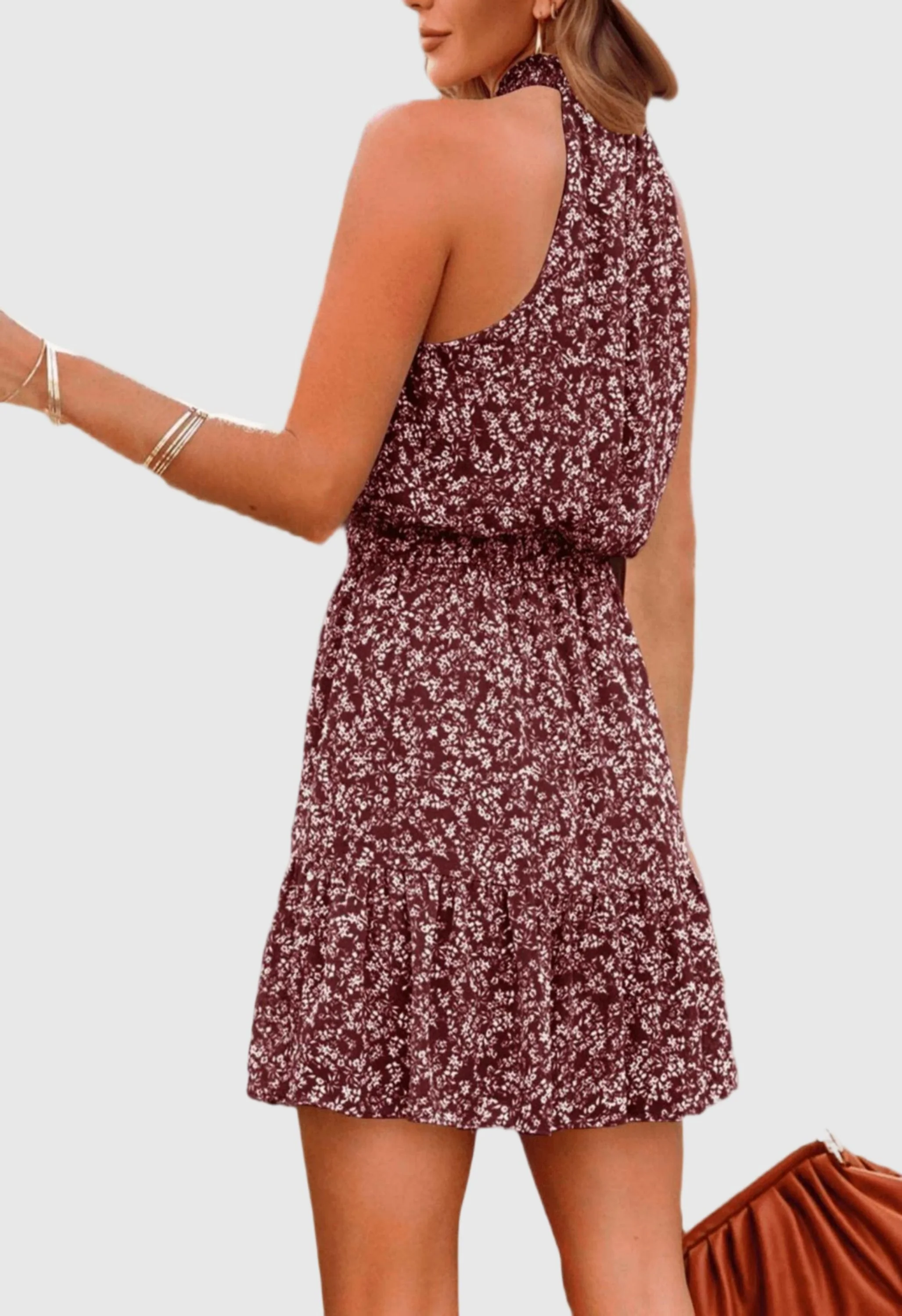 Women Summer Flowy Ruffle Dress - Image 3