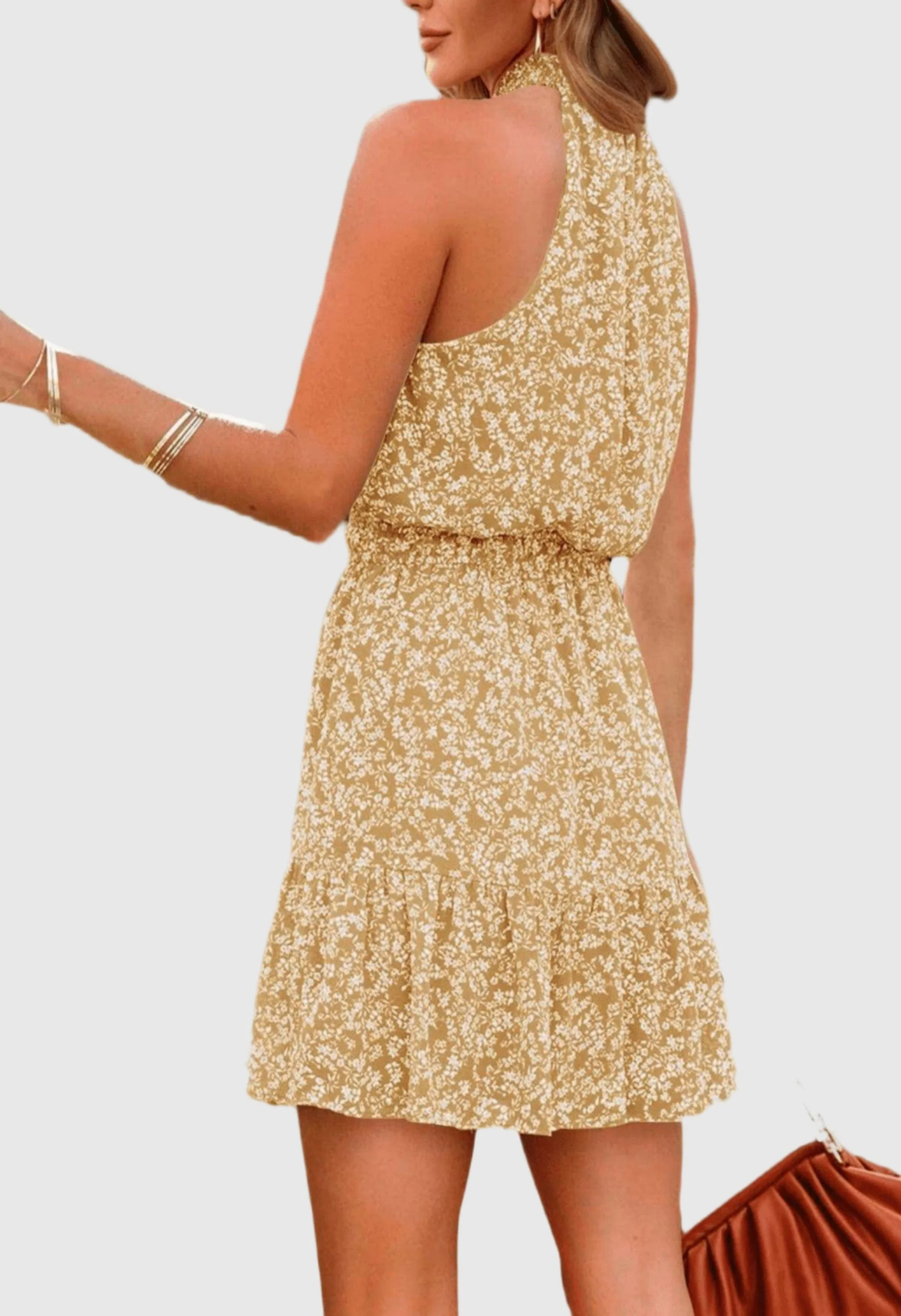 Women Summer Flowy Ruffle Dress - Image 2