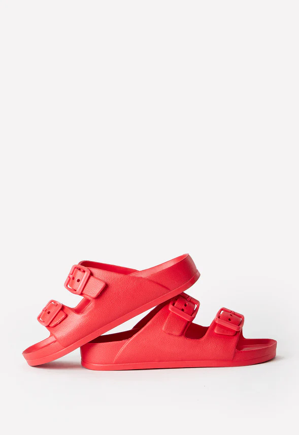 Rubber Buckle Slide Sandal - Image 2