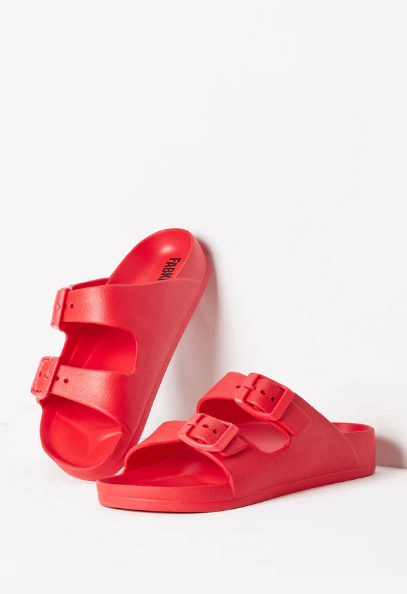 Rubber Buckle Slide Sandal - Image 3