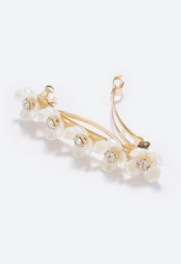 Ruby Flower Hair Clip - Image 2
