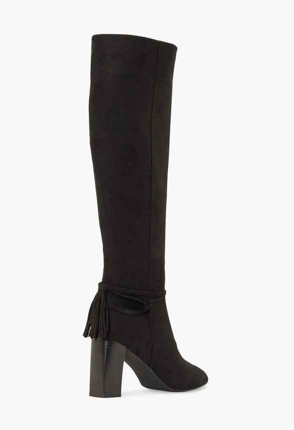 Ruby Tassel Heeled Tall Boot - Image 3