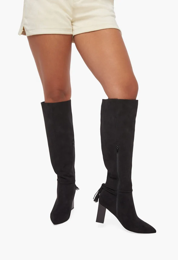 Ruby Tassel Heeled Tall Boot - Image 5