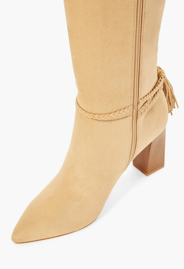 Ruby Tassel Heeled Tall Boot - Image 4