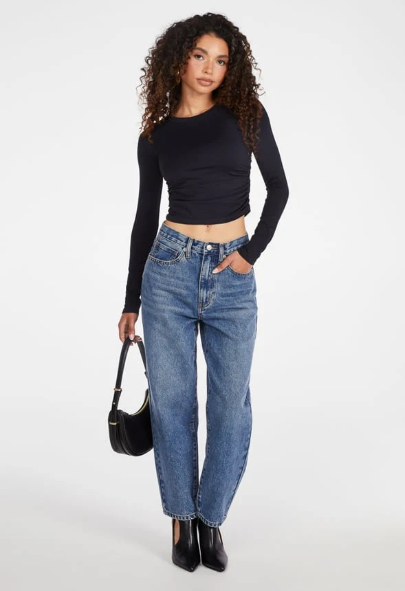 Ruched Crop Tee - Image 4