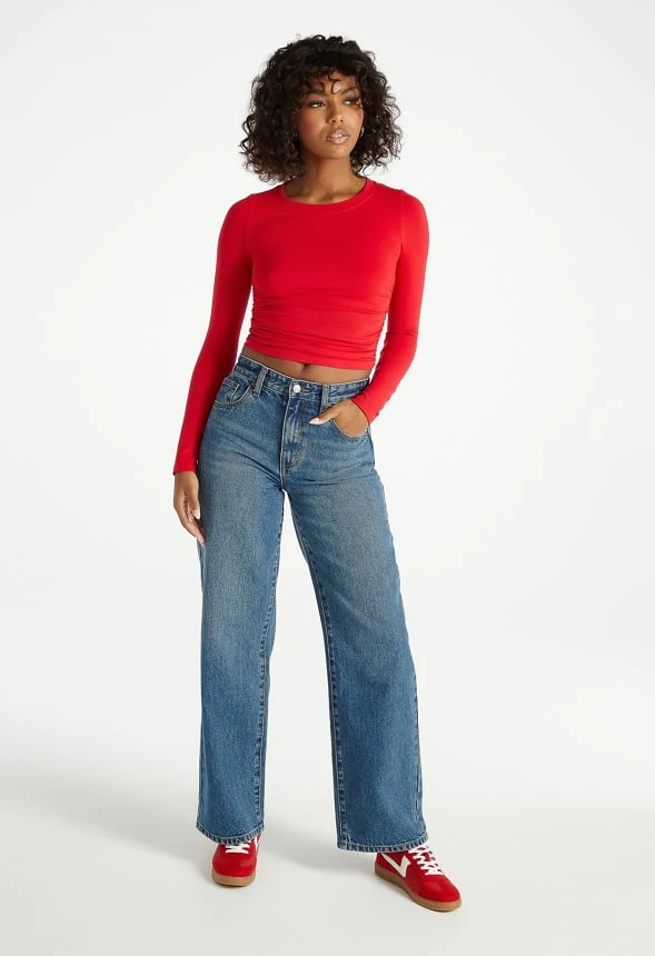 Ruched Crop Tee - Image 5