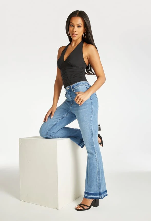 Ruched Halter Knit Top - Image 4