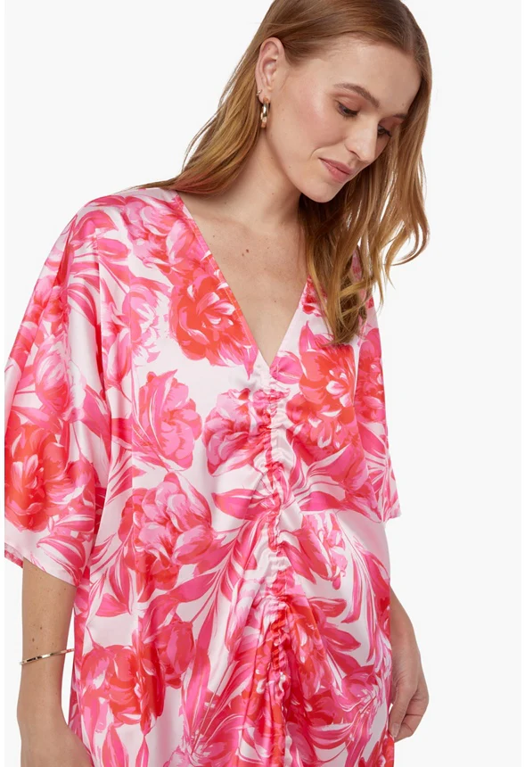 Ruched Kaftan Dress - Image 4
