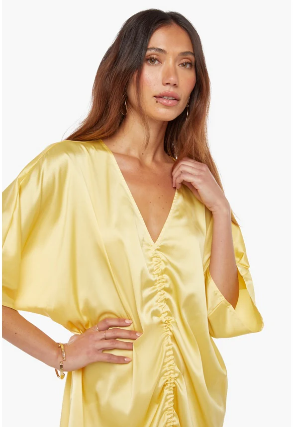 Ruched Kaftan Dress - Image 4