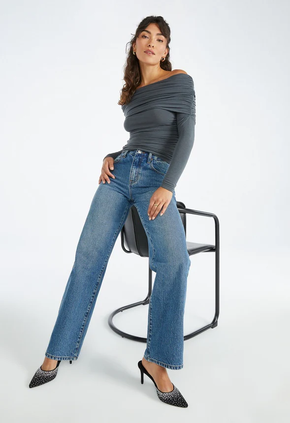 Ruched Off Shoulder Top - Image 5