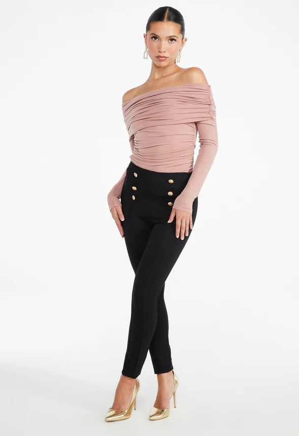 Ruched Off Shoulder Top - Image 3