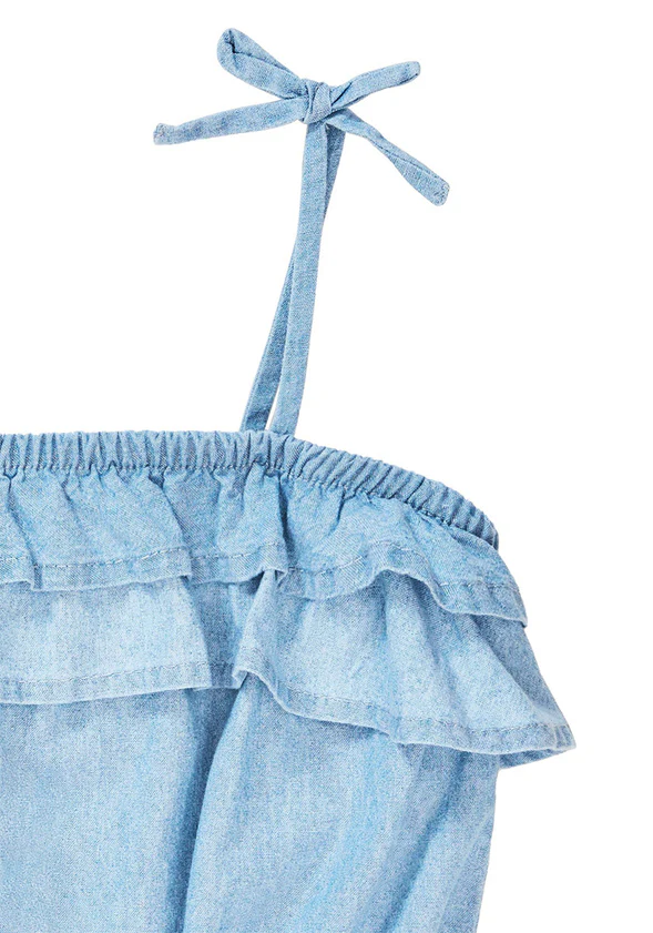 Ruffle Chambray Tank - Image 3