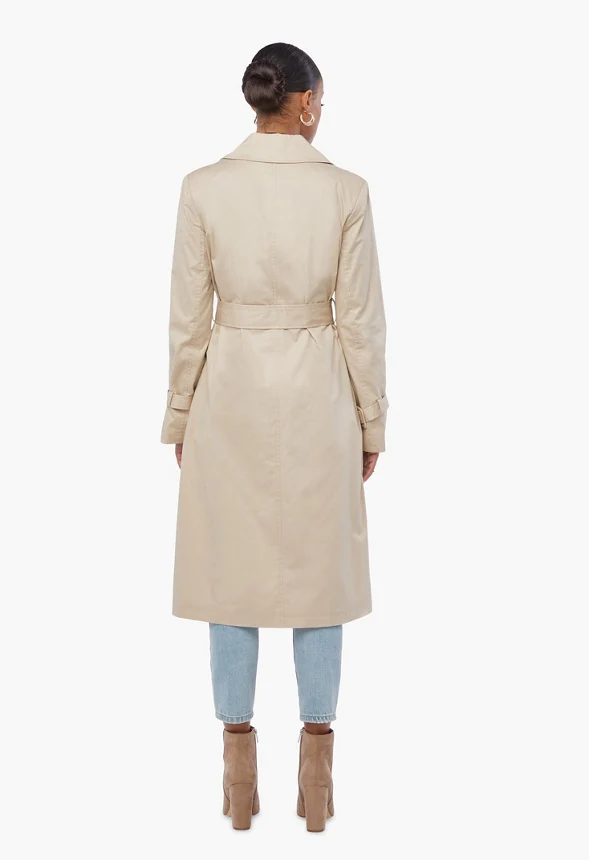 Ruffle Detail Trench Coat - Image 3