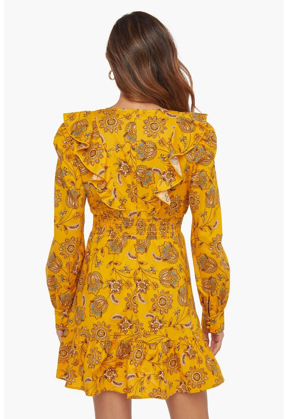 Ruffle Fit & Flared Mini Dress - Image 3