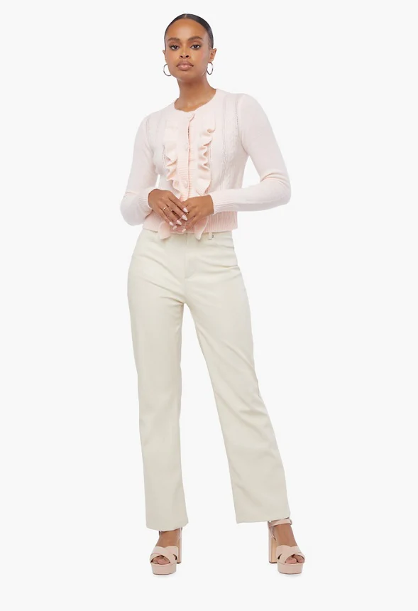 Ruffle Front Cardigan - Image 3