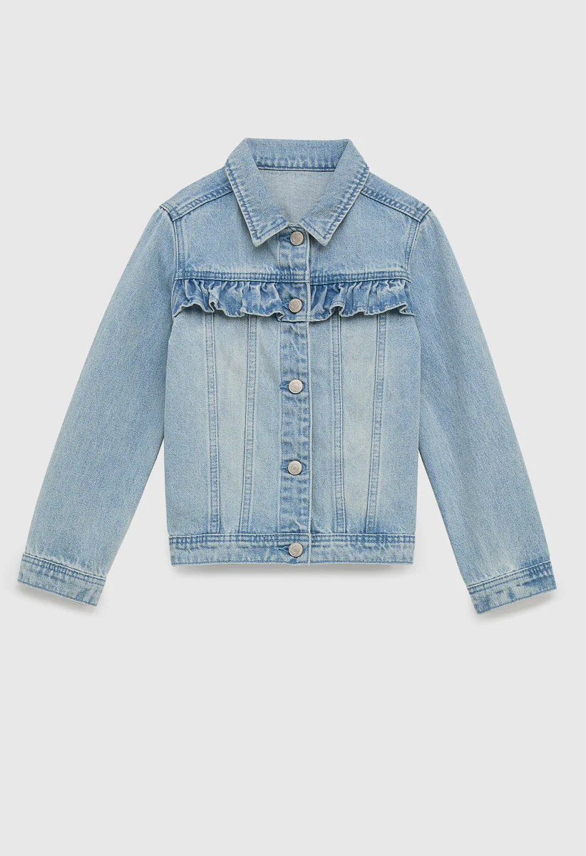 Ruffle Oversized Trucker Jacket - Image 4