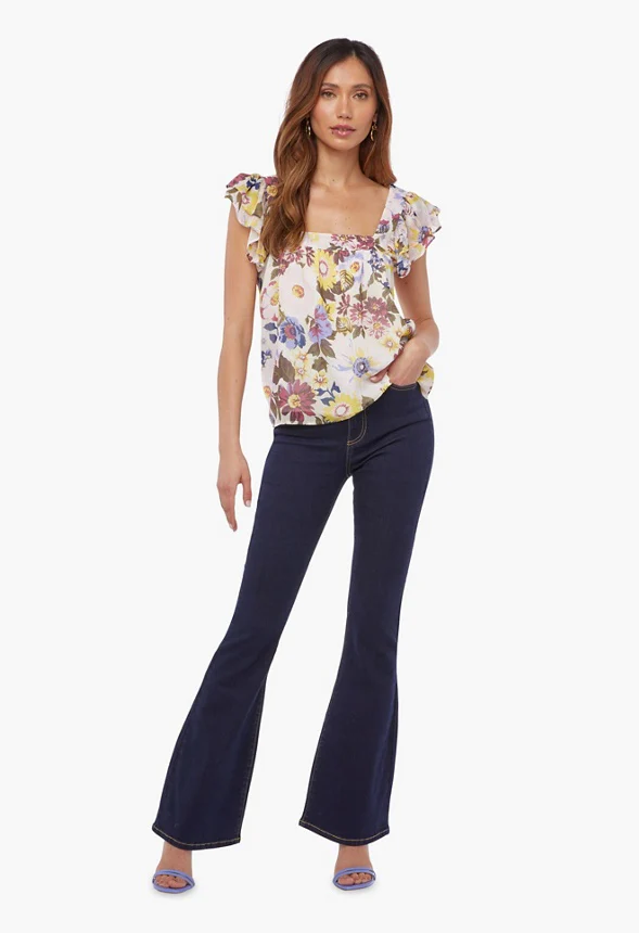 Ruffle Short Sleeve Top - Image 3