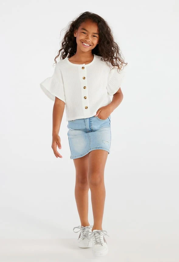 Ruffle Sleeve Top - Image 2