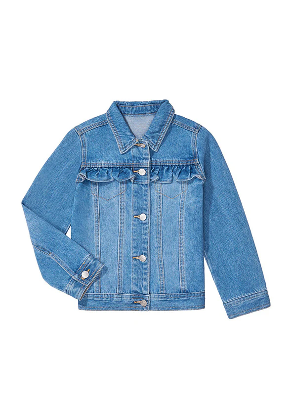 Ruffle Trucker Jacket - Image 2