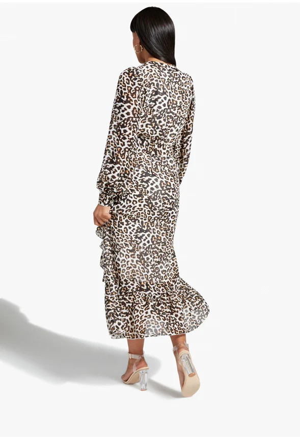 Ruffle Wrap Dress - Image 3