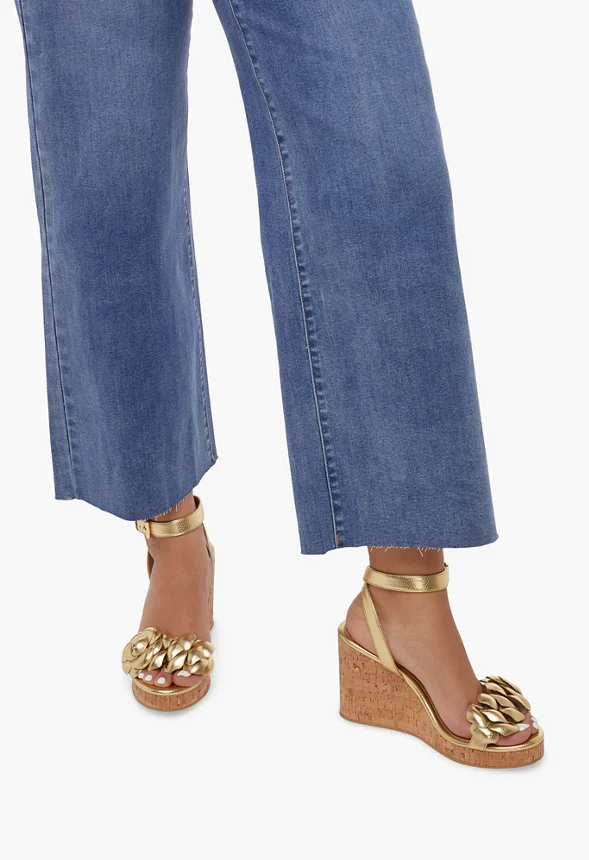 Rumi Floral Cork Wedge - Image 5